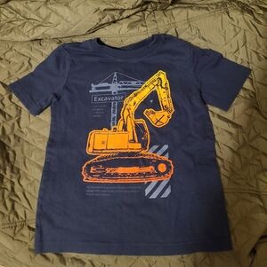 Jumping Beans Navy Blue Excavator T-Shirt